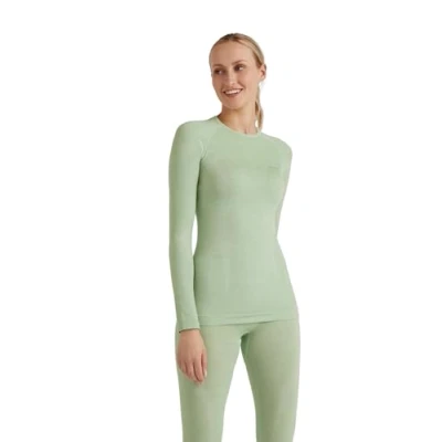 Afbeelding van Falke Wooltech Functional Underwear FOR COLD TO VERY Conditions Longsleeve, Dames, Maat: XS, Quiet green