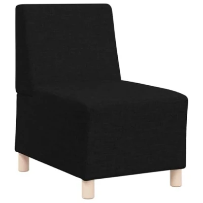 Afbeelding van vidaXL Fauteuil 55 cm stof zwart
