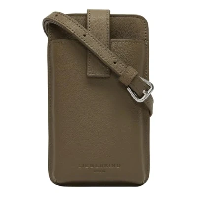 Afbeelding van LIEBESKIND BERLIN Leren Schoudertas mobiele telefoon Harris Mobile Pouch Salvia Kaki