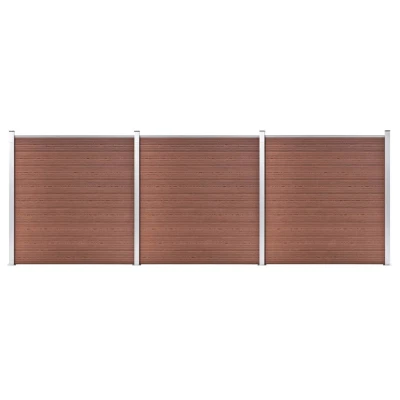 Afbeelding van Schutting 526x186 cm HKC bruin