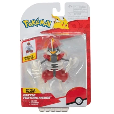 Afbeelding van Pokémon PKW3421 Battle Feature figuur, Caesurion, officieel beweegbaar 11,5 cm