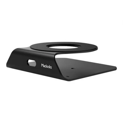 Image de Compulocks Mac Studio Support de sécurité comptoir noir Socle bureau montable sur mur, pour Apple