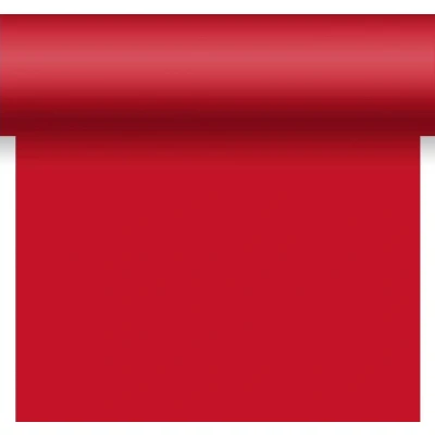 Afbeelding van Dunicel® 3 in 1 . 0,4 x 4,8 m Red Duni tafelloper papier rood