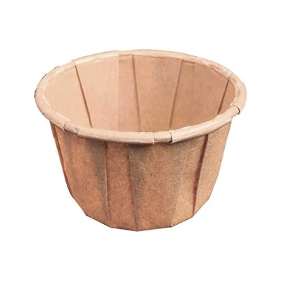 Afbeelding van 250 stuks behangdozen 30 ml Ø 4,2 x 3 cm natuur perg. vetvrij