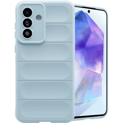 Afbeelding van imoshion Hoesje Geschikt voor Samsung Galaxy A56 / A36 Siliconen EasyGrip Backcover Lichtblauw