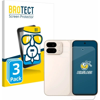 Afbeelding van BROTECT Screenprotector voor Google Pixel 9 Pro Fold (Voor+Camera) Folie Beschermfolie Beschermglas transparant (3 Stuks)