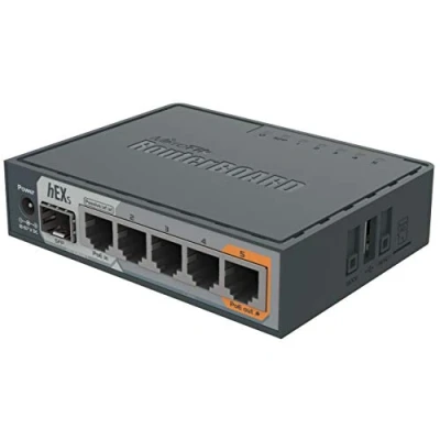 Afbeelding van Mikrotik Hex S bedrade router Gigabit Ethernet Zwart
