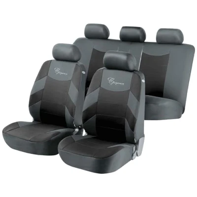 Afbeelding van WALSER The Elegance 11776 Stoelhoes Zwart Met motief Polyester voor en achter VOLKSWAGEN: Polo V Hatchback, IV GOLF 6, FORD: FIESTA 6