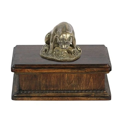 Afbeelding van Duitse Dog urn hond Elegante met beeldje voor hondenas