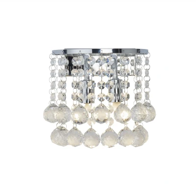 Afbeelding van Searchlight Hanna Wandverlichting Ø 18 X Cm Chroom