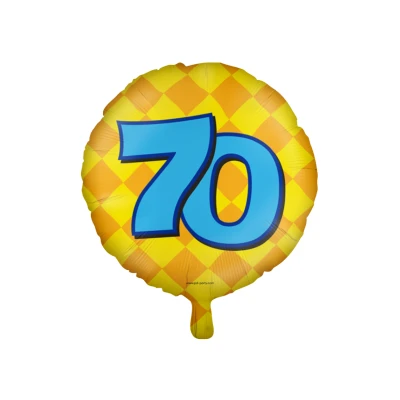 Image de Ballon d&#039;hélium 70 ans Partie 45 cm