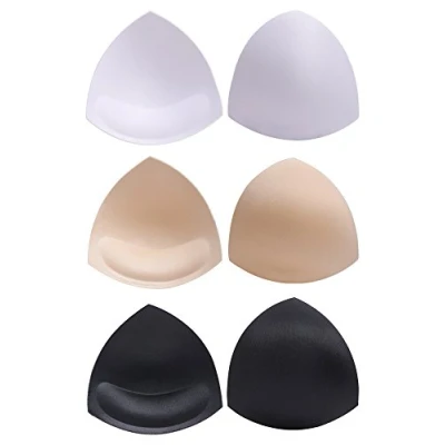 Afbeelding van driehoekige steuninzetstukken, schuif het inzetstuk van de beha, 3 kleuren (zwart/wit/beige), vorm, paar 12,5 x cm, zwart/wit/beige, 24,4 16,9 6,7 Zwart/Wit/Beige