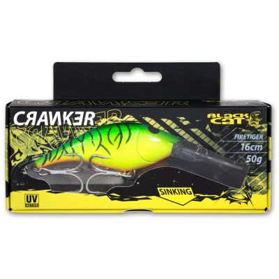 Afbeelding van Black Cat UV Active Cranker Sinking 16cm 50g Kleur : Firetiger