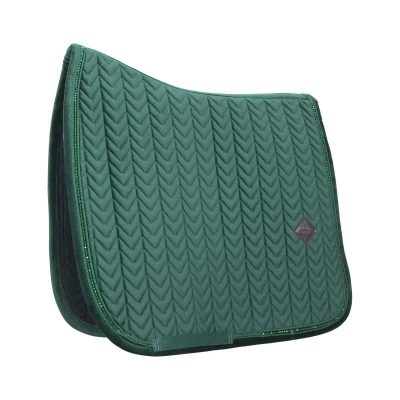 Image de Kentucky Tapis de Selle velours Pearls Dressage Pine Green