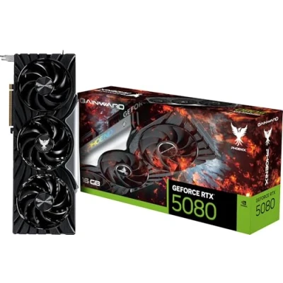Afbeelding van Gainward NVIDIA RTX 5080 Videokaart Phoenix 1 16 GB GDDR7 RAM PCIe x16 HDMI 2.1, DisplayPort 2.1 G Sync , Overclocked
