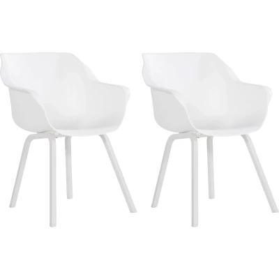 Afbeelding van Hartman Sophie Element Tuinstoel White Grijs Tuinstoelen