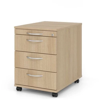 Afbeelding van Ladeblok 3 Lades Verrijdbaar Beuken 42,8 x 58 59 cm Signa Ac30 BM