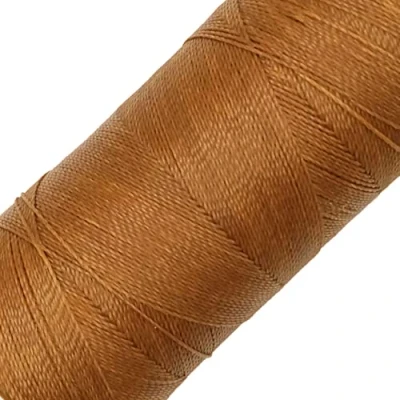 Afbeelding van LINHASITA Spoel gewaxt garen, 100 g/360 m, dikte 0,5 mm, macramé polyestergaren, 30 kleuren, lichtbruin