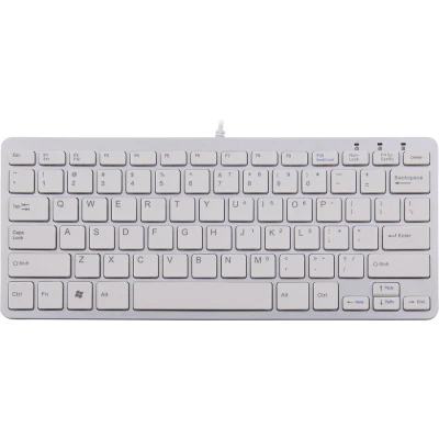 Afbeelding van R GO Tools Compact Toetsenbord USB QWERTY, Engels Wit Ergonomisch