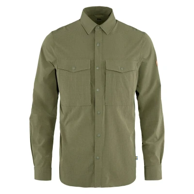 Afbeelding van Abisko Trekking Overhemd Heren Light Olive 300 L Groen Outdoor Shirt