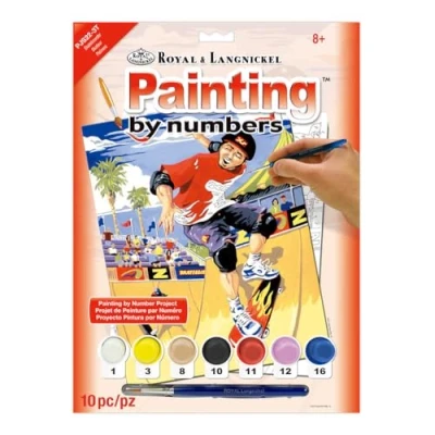 Afbeelding van Painting by numbers SKATEBOARDER