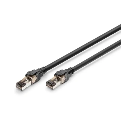 Afbeelding van Digitus CAT 8.1 S FTP patchkabel, Cu, LSZH AWG 24/7, lengte 2 m, kleur grijs (SFTP, CAT8.1, 2 m), Netwerkkabel