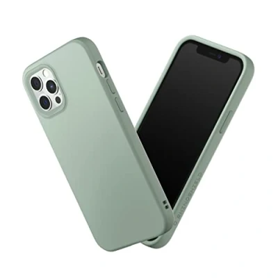 Afbeelding van RHINOSHIELD SolidSuit beschermhoes compatibel met [iPhone 12/12 Pro] dunne schokabsorberende technologie en premium matte afwerking, verwisselbare fotolens contour
