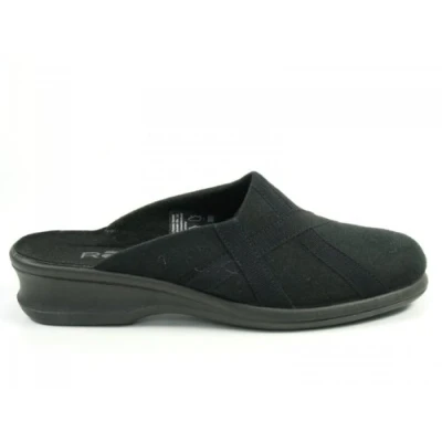 Afbeelding van Rohde Dames Pantoffel Muil 2500 90 Zwart Maat 6½ (40)