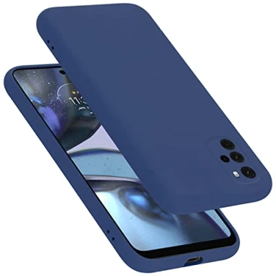 Afbeelding van Cadorabo Hoesje geschikt voor Motorola MOTO G22 in LIQUID BLAUW Beschermhoes gemaakt van flexibel TPU silicone Case Cover