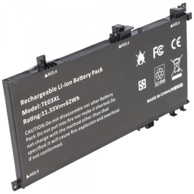 Afbeelding van Accu geschikt voor HP OMEN 15 AX000 serie, Li Polymer, 11.55V, 5360mAh, 62Wh, zwart