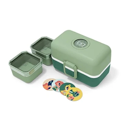 Afbeelding van Monbento Tresor lunchbox groen voor kinderen Voedselveilig