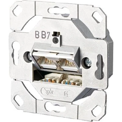 Afbeelding van Metz Connect 130C381200 I Netwerkdoos Inbouw (in muur) Inzet CAT 6A 2 poorten