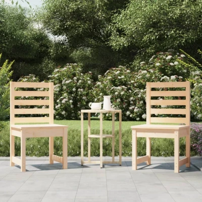 Afbeelding van Tuinstoelen 2 st 40,5x48x91,5 cm massief grenenhout