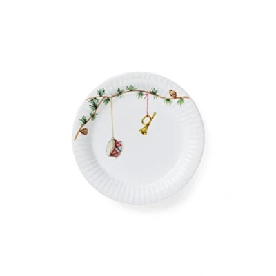 Afbeelding van Design bord van wit porselein met decoratie, Ø 19 cm