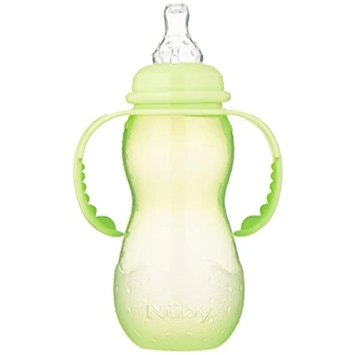 Afbeelding van Nuby Fles standaard 320ml nondrip speen assorti 1 stuks