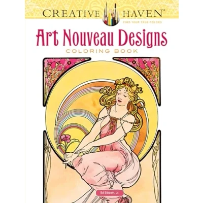 Afbeelding van Creative Haven Art Nouveau Designs Color