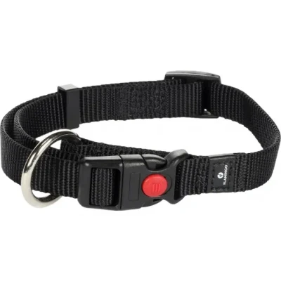 Afbeelding van Halsband Ziggi Zwart 45 tot 65 cm x 25 mm