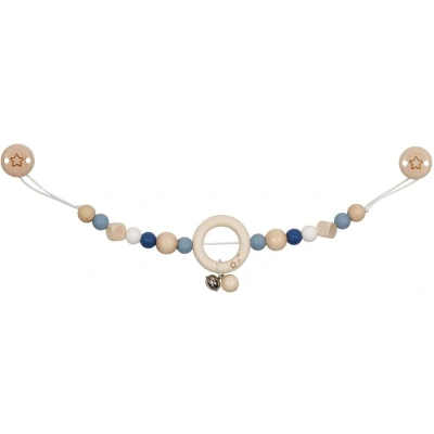 Afbeelding van Goki Houten Wandelwagenketting Ster Blauw met Clips