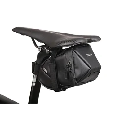 Image de Sacoche selle zefal iron pack 2 m ds noir 0.9l fixation velcro sur rail et tige