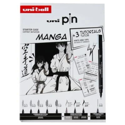 Image de Coffret 8 Feutres Uniball Manga avec 1 Shalaku S