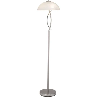 Afbeelding van Brilliant BOSTON Vloerlamp Chroom;Wit