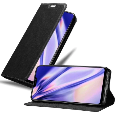 Afbeelding van Cadorabo Hoesje geschikt voor Vivo Y85 in ZWARTE NACHT Beschermhoes met magnetische sluiting, standfunctie en kaartvakje Book Case Cover Etui