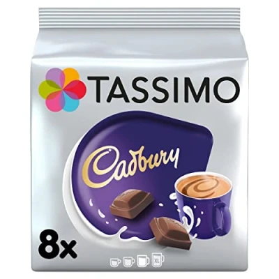 Afbeelding van Tassimo Cadbury Koffiepads, warme chocolademelk, 8 stuks