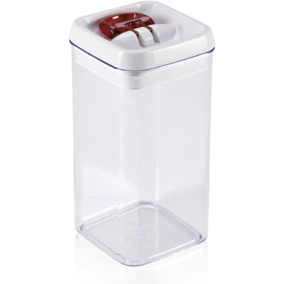 Afbeelding van Leifheit fresh &amp; easy voorraaddoos vierkant 1,2 liter wit