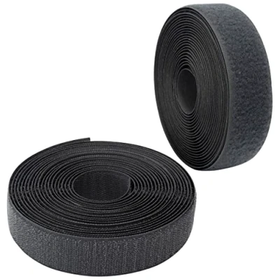 Afbeelding van AERZETIX C65971 Klittenband/rol 30mm 5 meter zelfhechtend organizer/kabelbinder haakband voor kleding riem kleur: donkergrijs polyamide en polyester