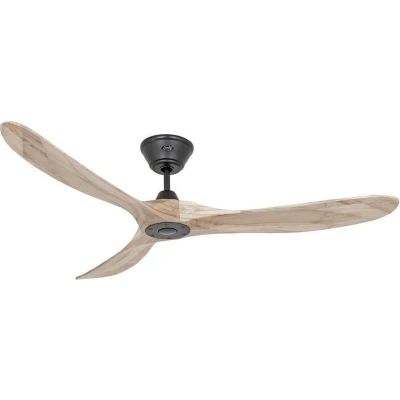 Afbeelding van CasaFan ECO GENUINO 152 MS NT Plafondventilator 16.6 W (Ø x h) 1520 mm 285 Zwart (mat)