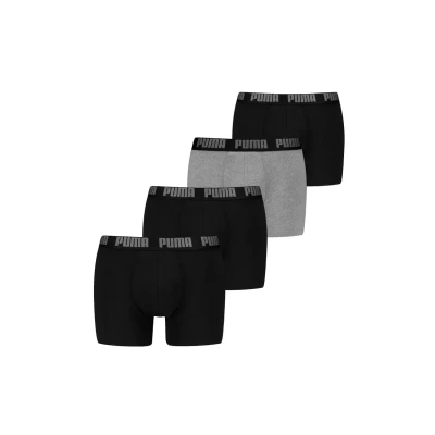Afbeelding van Puma MEN Everyday 4 PACK Onderbroeken, Heren, Maat: XXL, Black grey