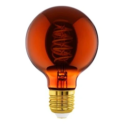 Afbeelding van LED bol E27 G80 4W filament 2.000K koper