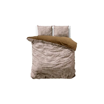 Afbeelding van Dekbedovertrek Lits Jumeaux 240x200 Dreamhouse Velvet Bruin