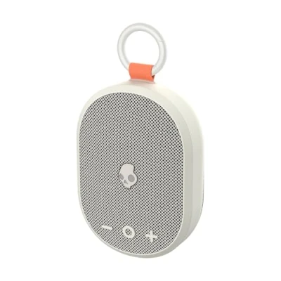 Image de Skullcandy Kilo Wireless Enceinte Bluetooth Portable, Étanchéité IPX7, 24 Heures d’Autonomie, Stéréo True Wireless, Clips Intégrés pour se Déplacer et Utiliser en Extérieur, Crème